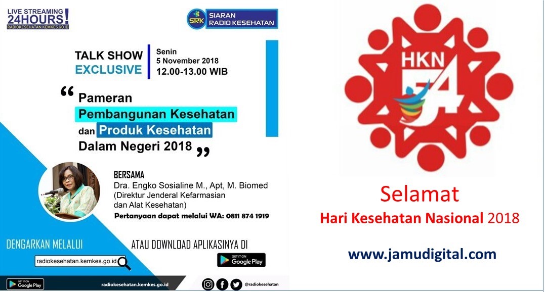 Talkshow Dirjen Kefarmasian dan Alat Kesehatan: Fitofarmaka di RS dan Hari Jamu Nasional